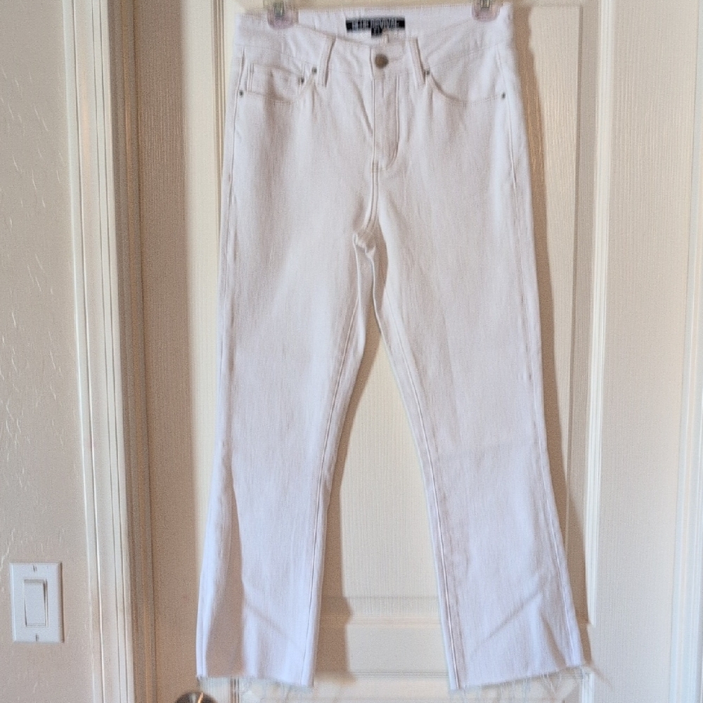 Blue Rival Elegant White Flare Jeans